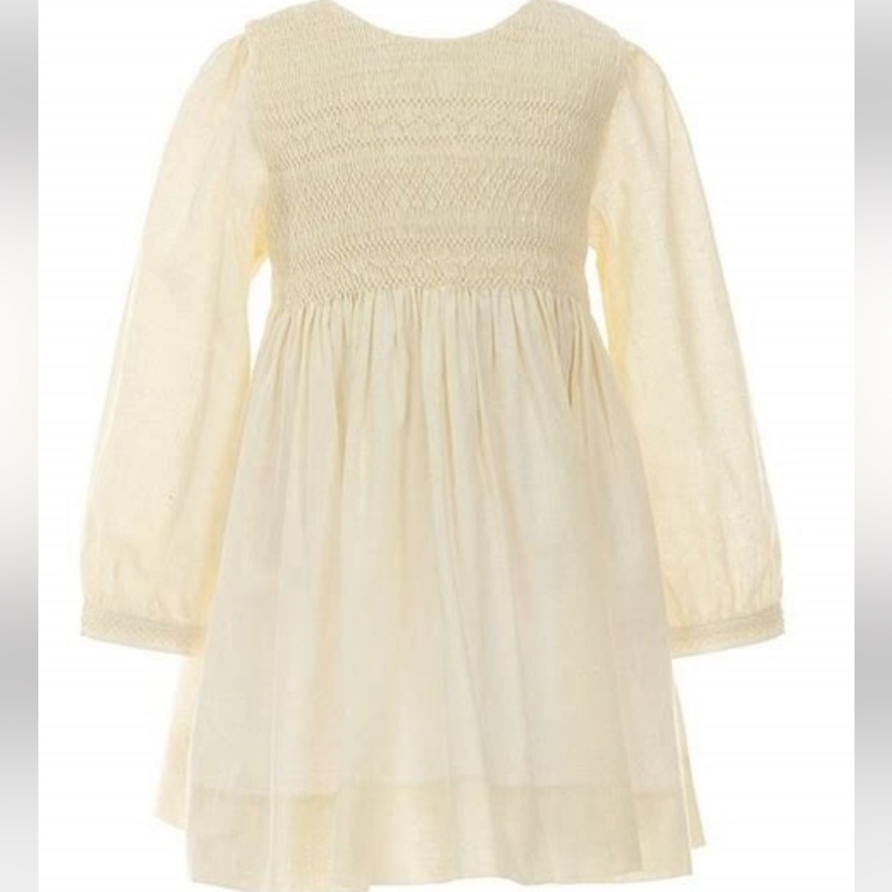 Edgehill Collection x Kristin Ellen Hockman Margaret Long Sleeve Smocked Dress - Picture 5 of 5